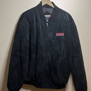 Black genuine leather jacket